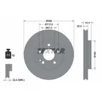 TEXTAR 92132005 Bremsscheiben 2 Stück vorne für MERCEDES-BENZ