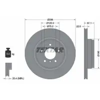 TEXTAR 92137905 Bremsscheiben 2 Stück hinten für BMW