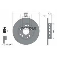 TEXTAR 92027403 Bremsscheiben 2 Stück MERCEDES-BENZ