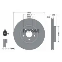 Original TEXTAR 92141305 Bremsscheiben 2 Stück vorne für FORD