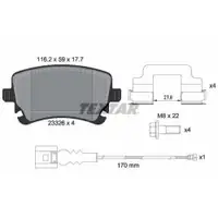 Textar Bremsenset Scheiben Ø294 belüft. Beläge hi. VW Transporter Multivan T5 T6