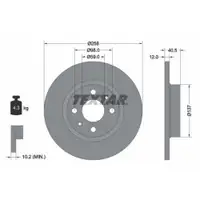 TEXTAR 92041503 Bremsscheiben 2 Stück FIAT