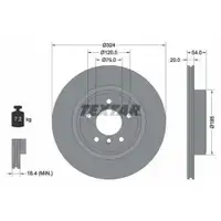 TEXTAR 92231103 Bremsscheiben 2 Stück hinten BMW