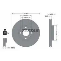 TEXTAR 92241400 Bremsscheiben 2 Stück vorne CHEVROLET