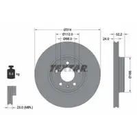 TEXTAR 92159903 Bremsscheiben 2 Stück AUDI