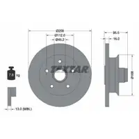 TEXTAR 92053000 Bremsscheiben 2 Stück vorne für VW