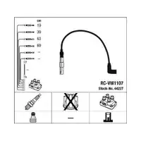 NGK 44227 Zündleitungssatz RC-VW1107 für VW