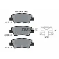Bremsbelagsatz Scheibenbremse Textar 2533709 für Hyundai Hinterachse