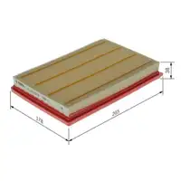 Luftfilter Bosch F 026 400 722 für Mercedes Benz für Mercedes Benz