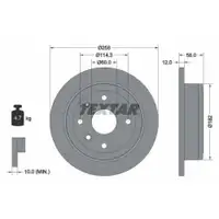 TEXTAR 92269903 Bremsscheiben 2 Stück hinten DAEWOO