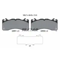Bremsbelagsatz Scheibenbremse Textar 2269101 für Ford Usa Vorderachse
