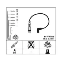 NGK 44316 Zündleitungssatz RC-VW1110 für VW, SKODA, SEAT, AUDI