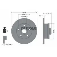TEXTAR 92057200 Bremsscheiben 2 Stück hinten für VW