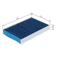 BOSCH 0 986 628 650 Filter, Innenraumluft A 8650 für NISSAN, RENAULT