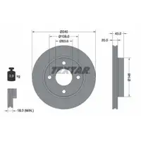 TEXTAR 92051003 Bremsscheiben 2 Stück FORD
