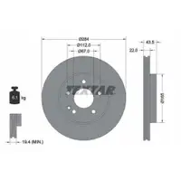 TEXTAR 92059403 Bremsscheiben 2 Stück MERCEDES-BENZ
