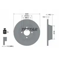 TEXTAR 92060400 Bremsscheiben 2 Stück vorne für AUDI