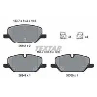 Bremsbelagsatz Scheibenbremse Textar 2634802 Q+ für Opel Vorderachse