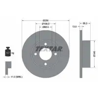 TEXTAR 92057800 Bremsscheiben 2 Stück vorne für AUDI