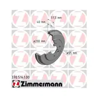 Zimmermann 370.5141.00 Bremstrommeln 2 Stück für MAZDA