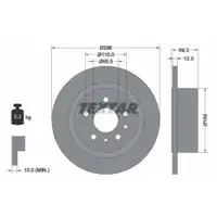 TEXTAR 92067003 Bremsscheiben 2 Stück OPEL