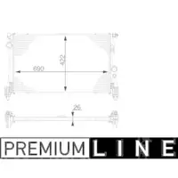 Kühler Motorkühlung Mahle CR 931 000P Behr *** Premium Line *** für Daimler