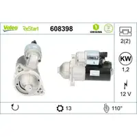 VALEO 608398 Pkw ReStarter Neu - ORIGINS