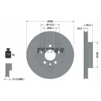 TEXTAR 92074203 Bremsscheiben 2 Stück VW
