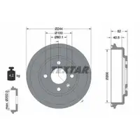 TEXTAR 94036900 Bremstrommeln 2 Stück hinten CHEVROLET