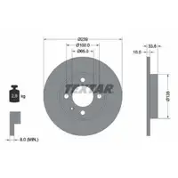 TEXTAR 92071903 Bremsscheiben 2 Stück VW