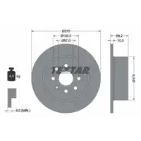TEXTAR 92075503 Bremsscheiben 2 Stück OPEL