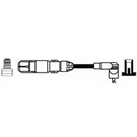 NGK 38774 Zündleitung 293 050 für VW, SEAT, SKODA