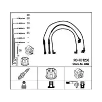 NGK 4062 Zündleitungssatz RC-FD1208 für FORD