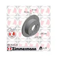 Zimmermann 285.3525.20 Bremsscheiben 2 Stück HYUNDAI