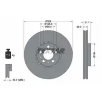 TEXTAR 92284105 Bremsscheiben 2 Stück vorn für VOLVO