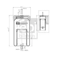 FEBI BILSTEIN 102377 Luftfederbalg für VOLVO
