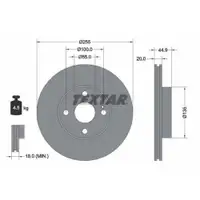 TEXTAR 92096800 Bremsscheiben 2 Stück vorne für MAZDA