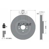 TEXTAR 92103205 Bremsscheiben 2 Stück vorne MERCEDES-BENZ