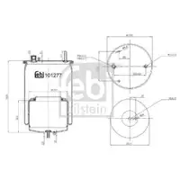 FEBI BILSTEIN 101277 Luftfederbalg für VOLVO