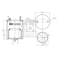 FEBI BILSTEIN 102383 Luftfederbalg für VOLVO