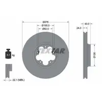TEXTAR 92110003 Bremsscheiben 2 Stück FORD
