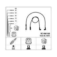NGK 44253 Zündleitungssatz RC-VW1108 für VW