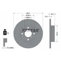 TEXTAR 92110803 Bremsscheiben 2 Stück OPEL