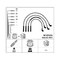 NGK 44273 Zündleitungssatz RC-EZ1215 für MAZDA