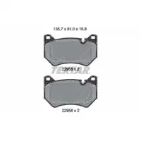Bremsbelagsatz Scheibenbremse Textar 2295801 Q+ für Audi für Seat für Skoda