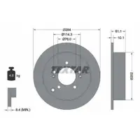TEXTAR 92134003 Bremsscheiben 2 Stück hinten für HYUNDAI