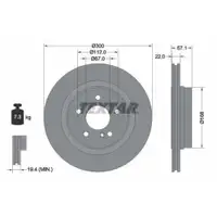 TEXTAR 92163605 Bremsscheiben 2 Stück hinten für MERCEDES-BENZ