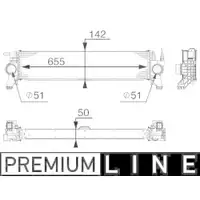 Ladeluftkühler Mahle CI 153 000P Behr *** Premium Line *** für Mercedes Benz