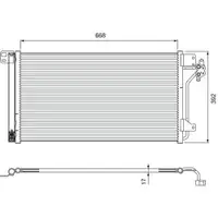 VALEO 814015 Kondensator Volkswagen Transporter 7J/