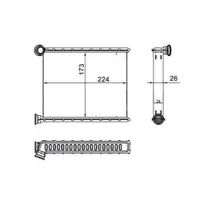 MAHLE AH 270 000S Innenraum-Wärmetauscher
